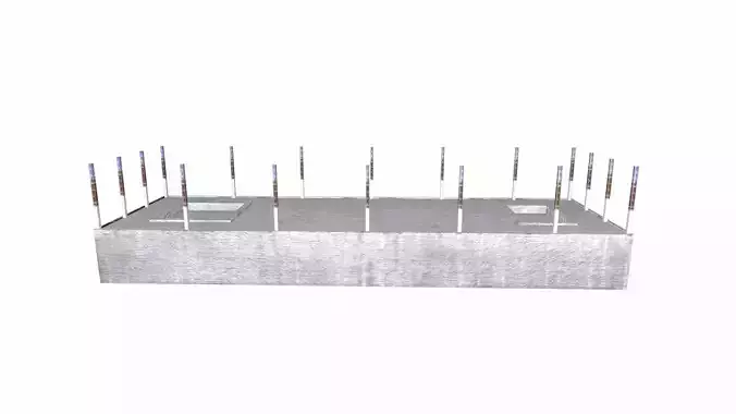 Under Construction Building Low-poly 3D model