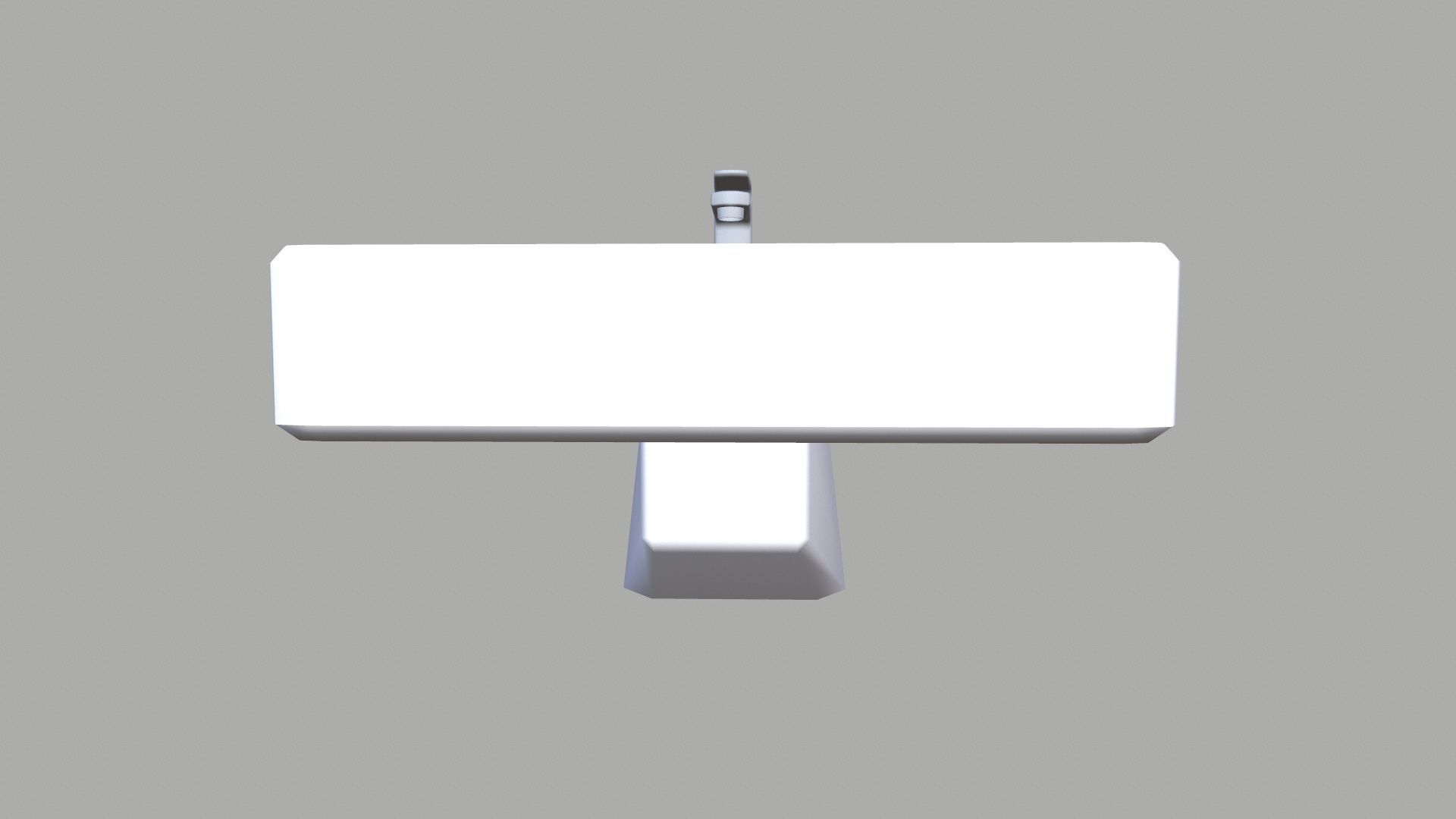 Bathroom Sink Low-poly 3D model_2