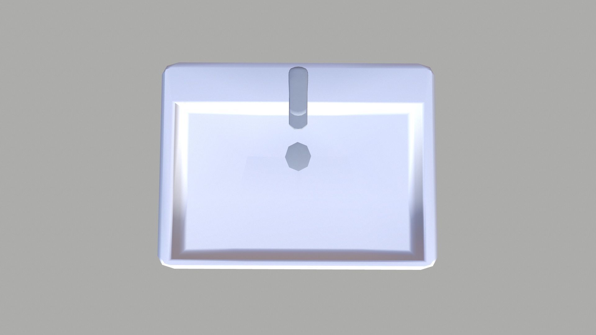 Bathroom Sink Low-poly 3D model_5