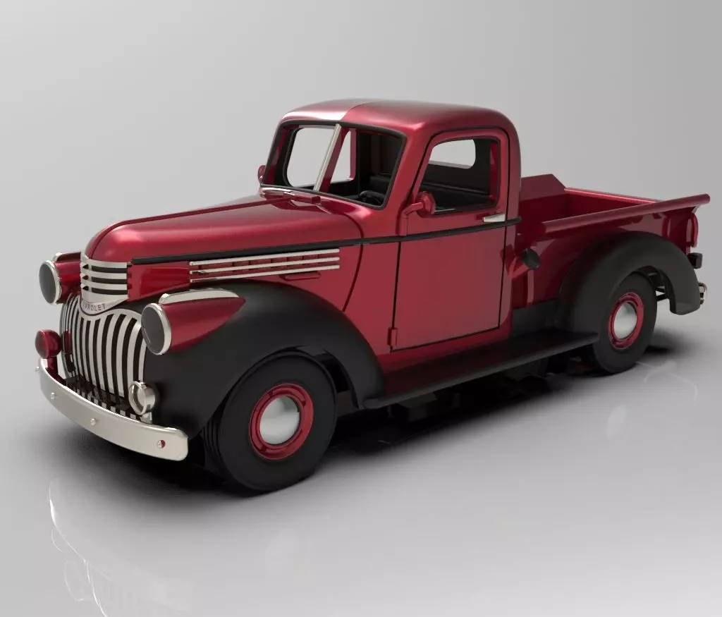 Chevrolet Half ton Pickup 1942 3D print model_0