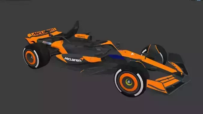 McLaren Formula 1 Team Race Car pubg Low-poly 3D model