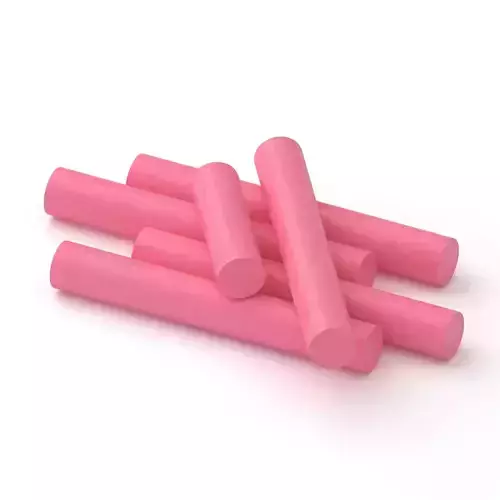 Pink Chalk Sticks 3D model