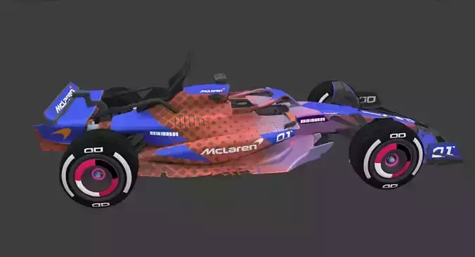 McLaren Formula 1 Team Race Car Victory pubg Low-poly 3D model