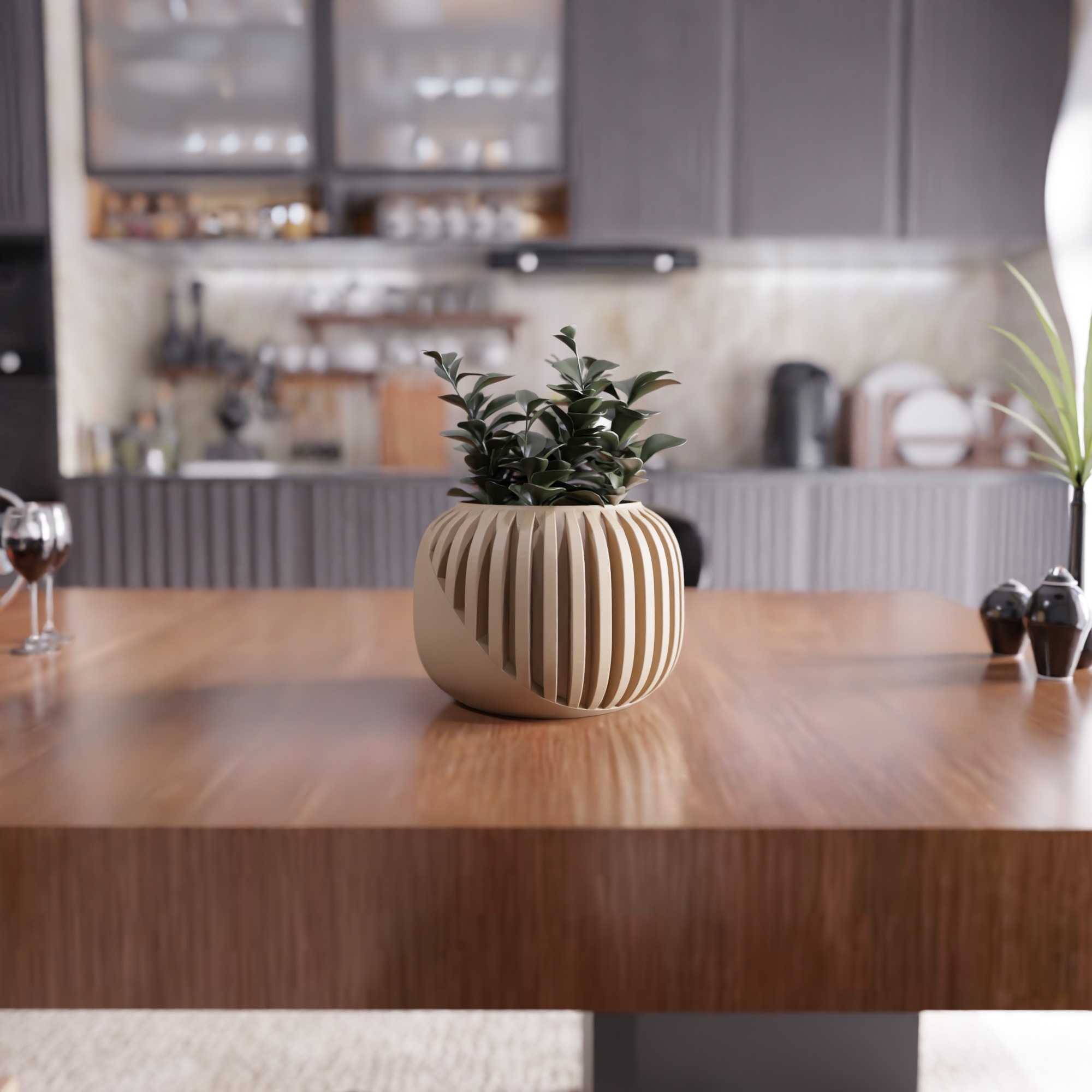 Decorative Small Flower Pot - 398 3D print model_7