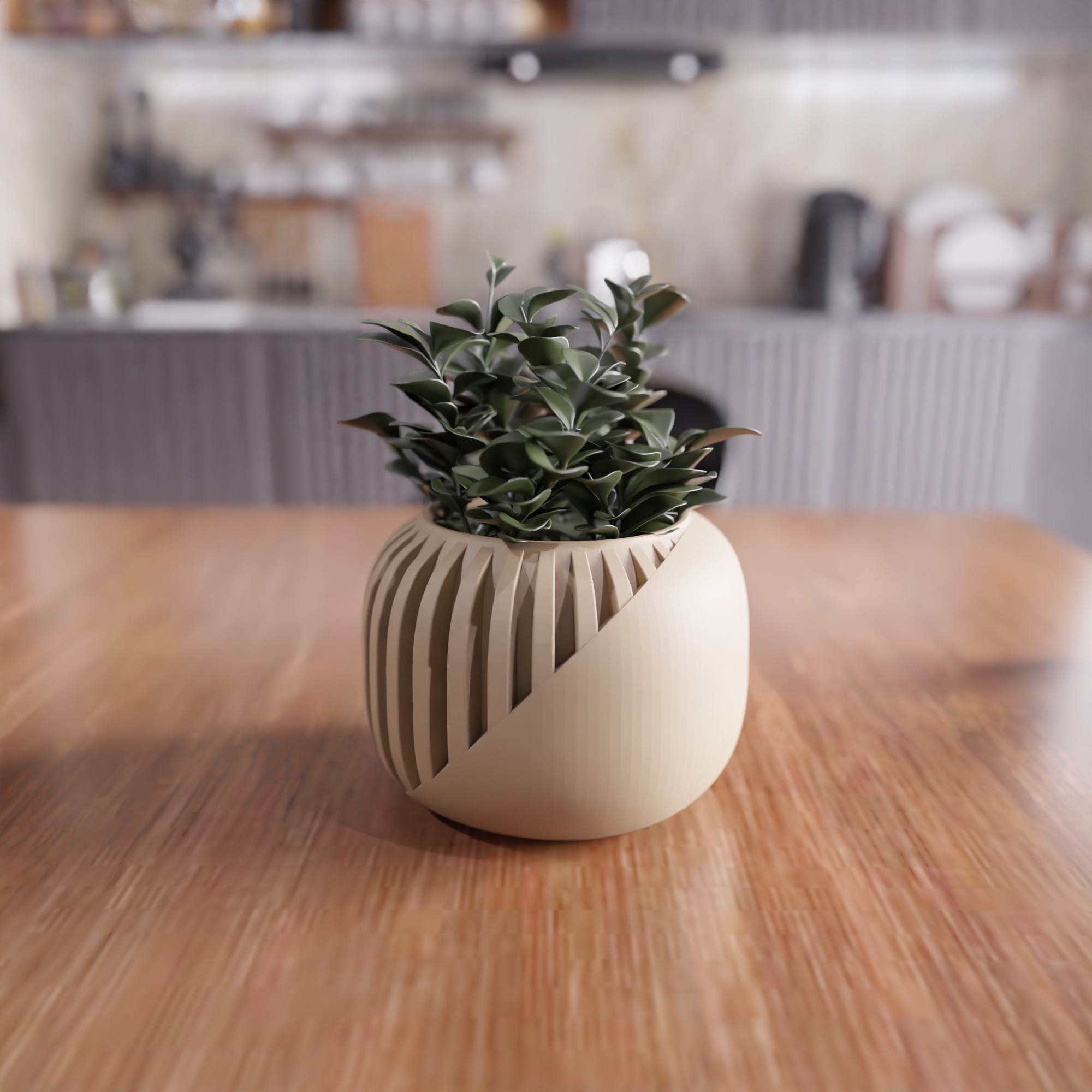 Decorative Small Flower Pot - 398 3D print model_4