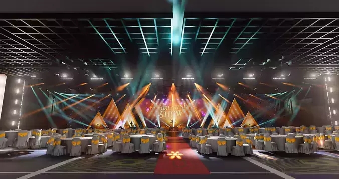 3D event stage design - 17 design 3d model Texture