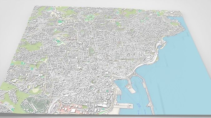 Cityscape Catania Sicily Italy 3D model
