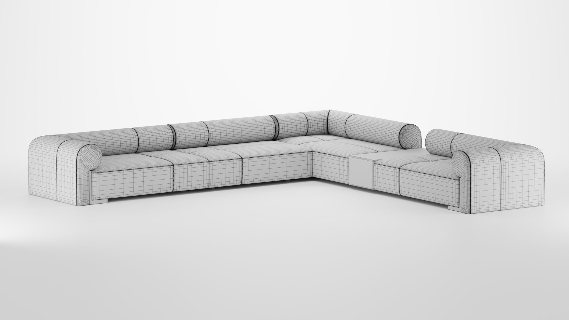 LONGHI Hug Modular Sofa 3D model_23