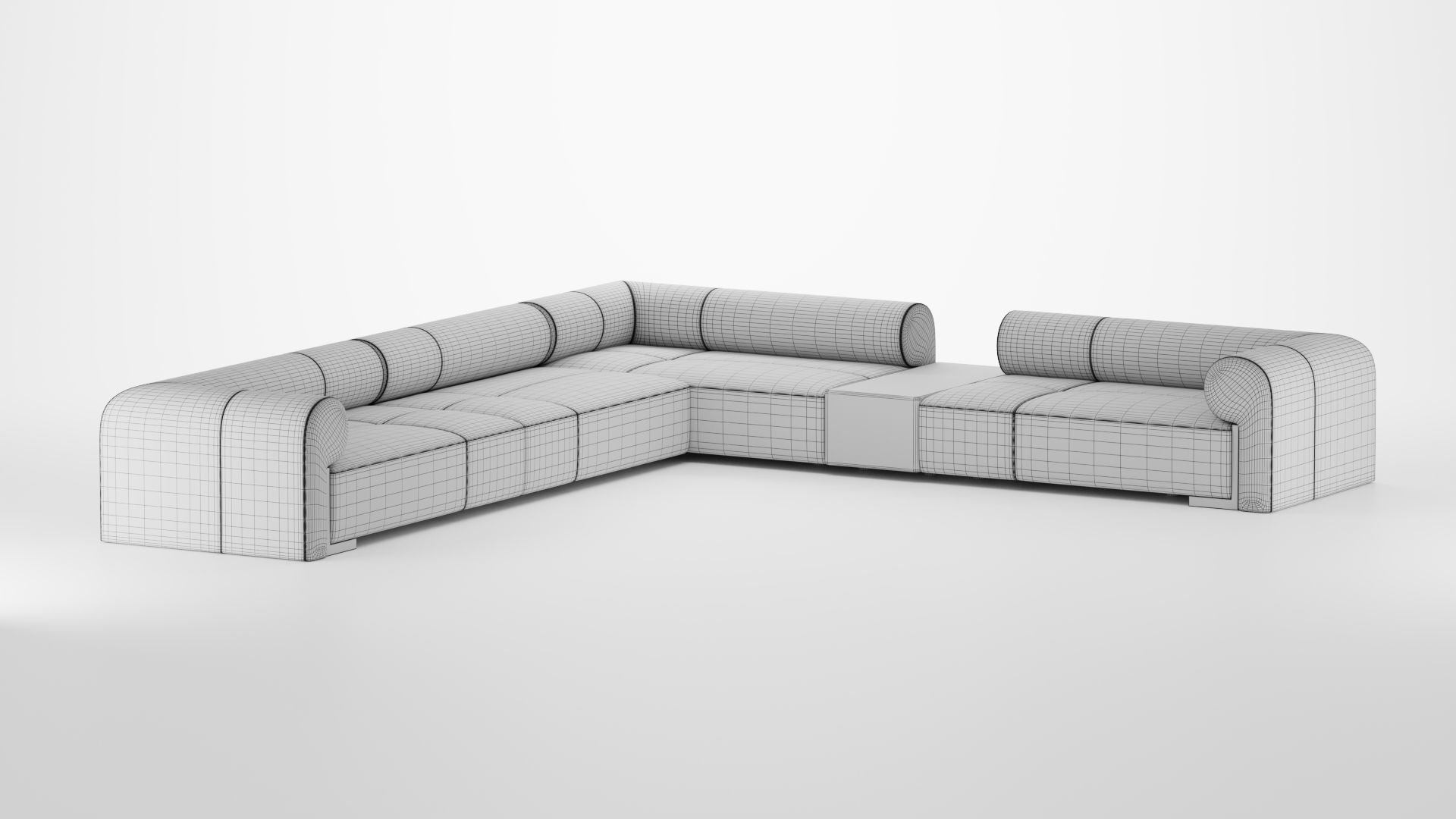LONGHI Hug Modular Sofa 3D model_24