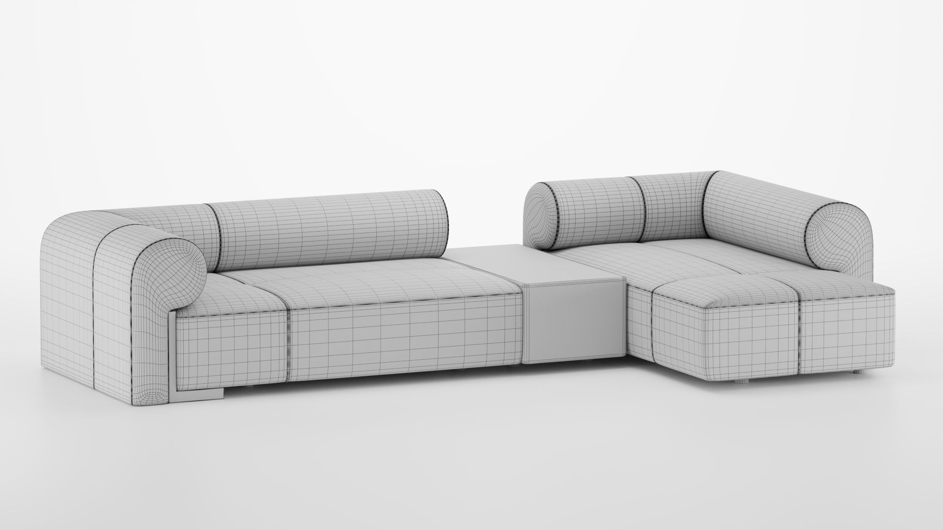 LONGHI Hug Modular Sofa 3D model_21