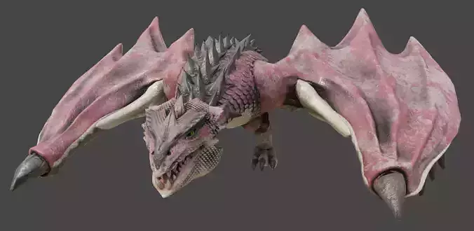 Rathalos Game Ready Rigged 3D Dragon Model