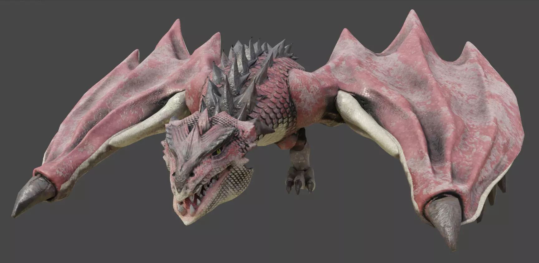 Rathalos Game Ready Rigged 3D Dragon Model Low-poly 3D model