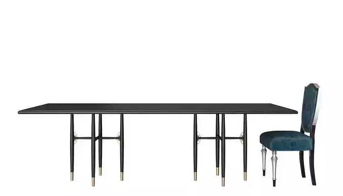 Dining table and chair luxury set by Alexandra