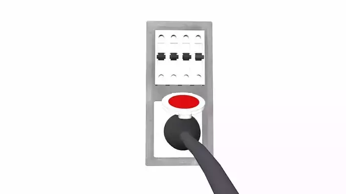 MCB Circuit Low-poly 3D model