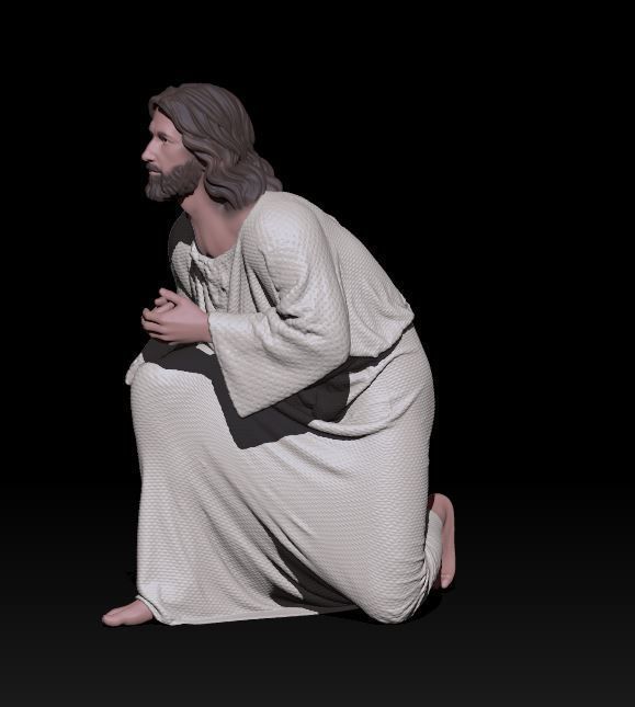 Jesus pose 4 3D print model_2