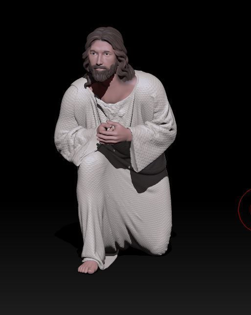 Jesus pose 4 3D print model_1
