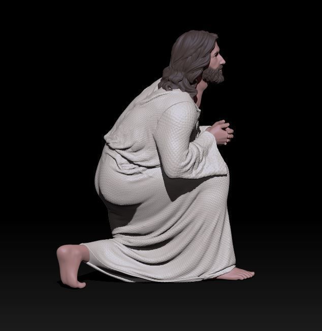 Jesus pose 4 3D print model_4