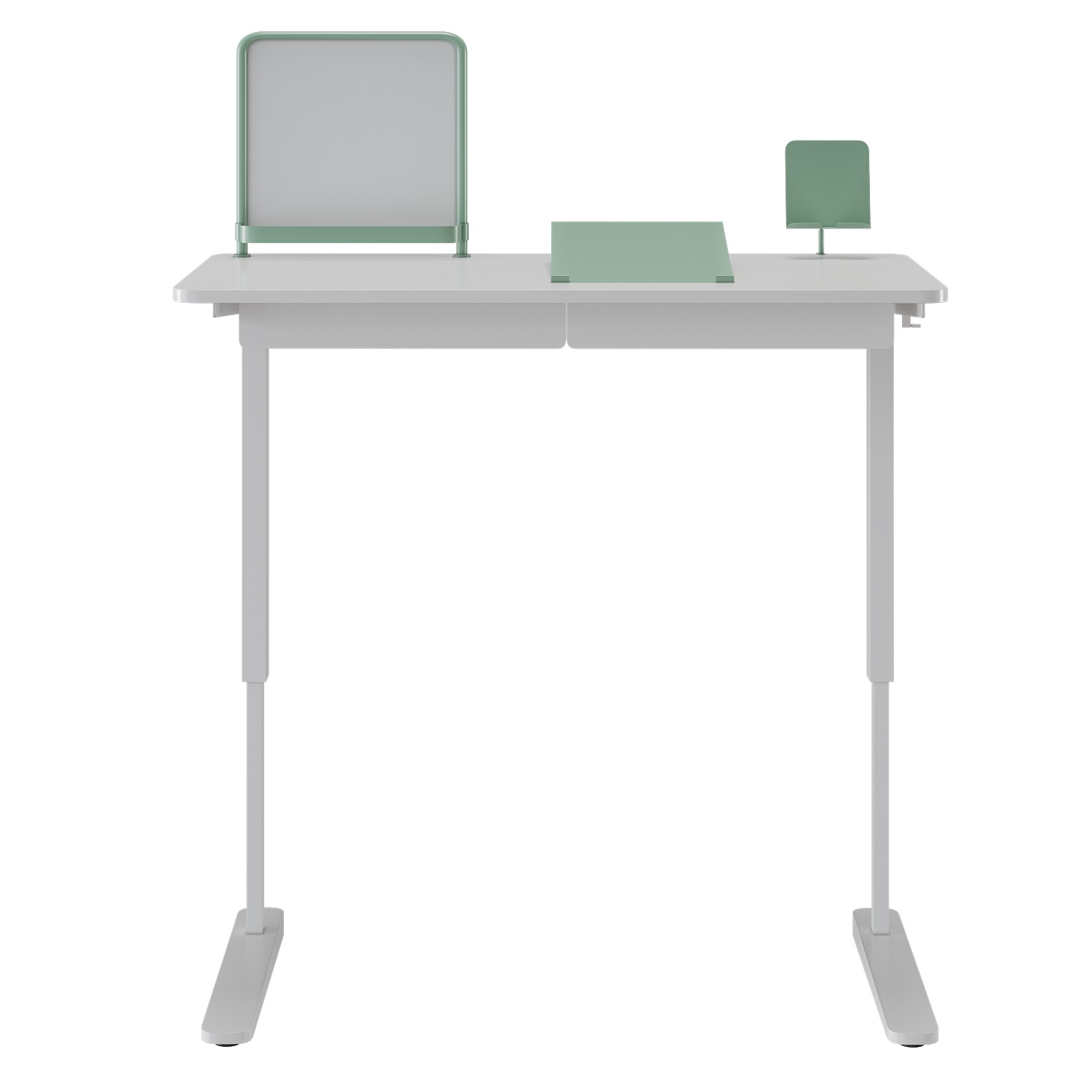 Ikea Relatera study desk with drawers 3D model_2