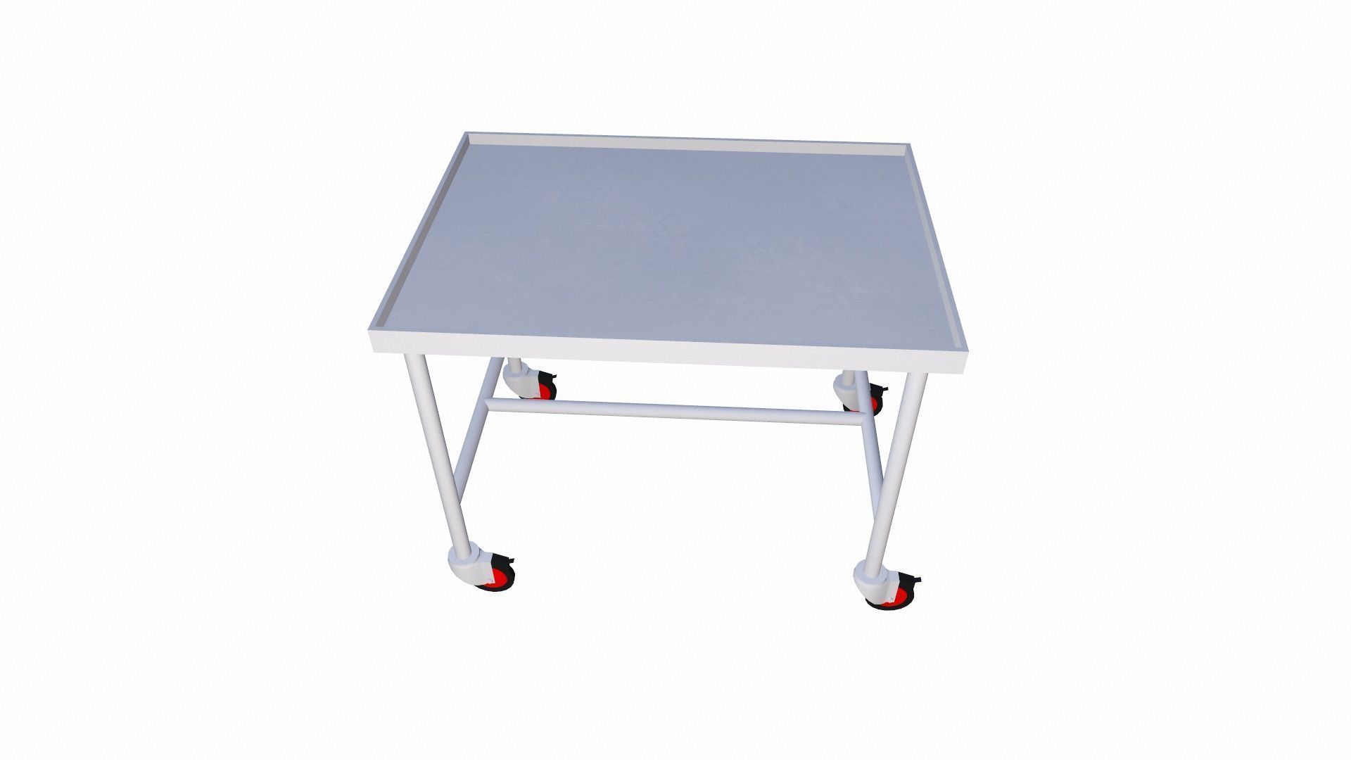 Transport Trolley Low-poly 3D model_9