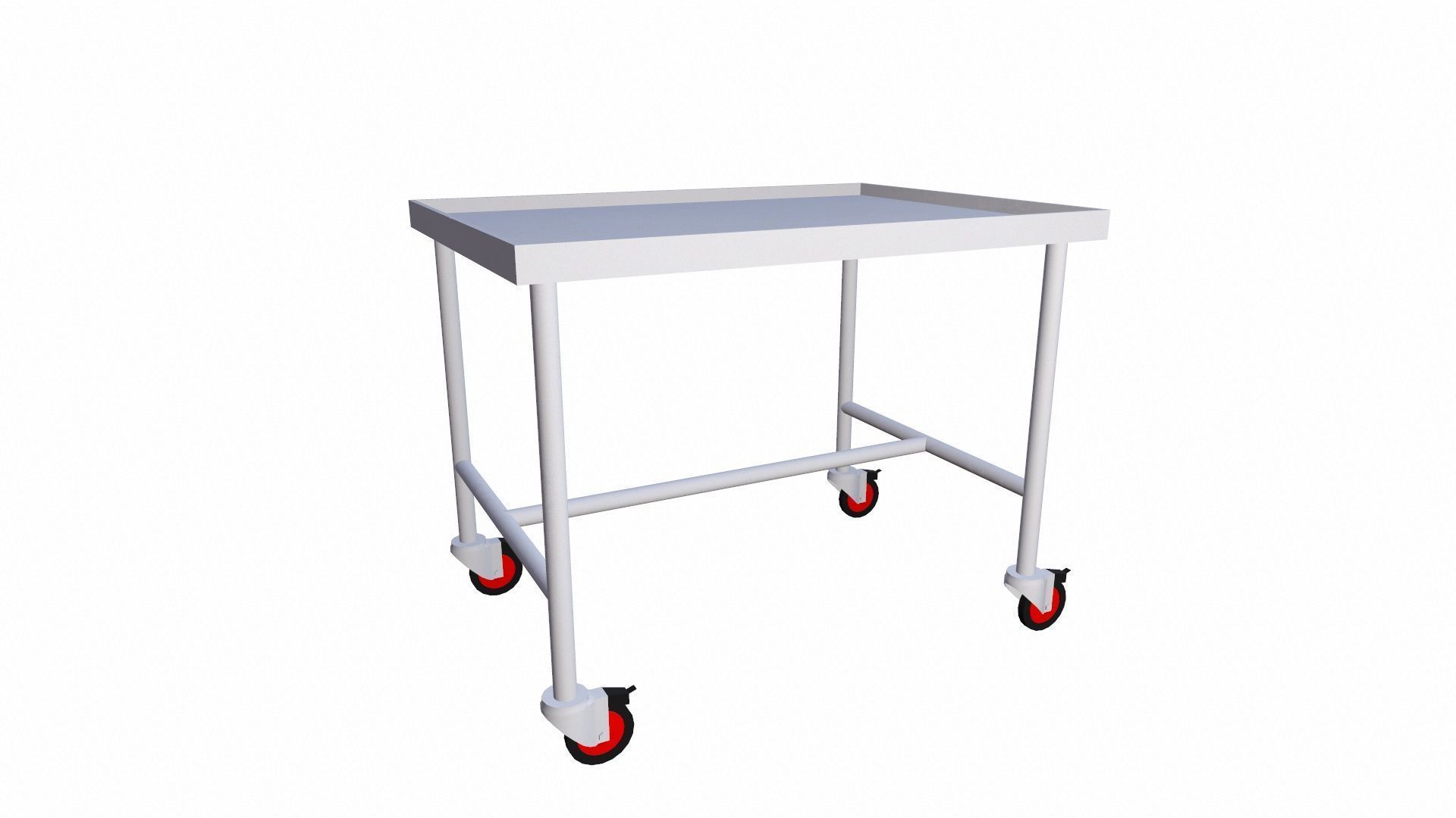 Transport Trolley Low-poly 3D model_3