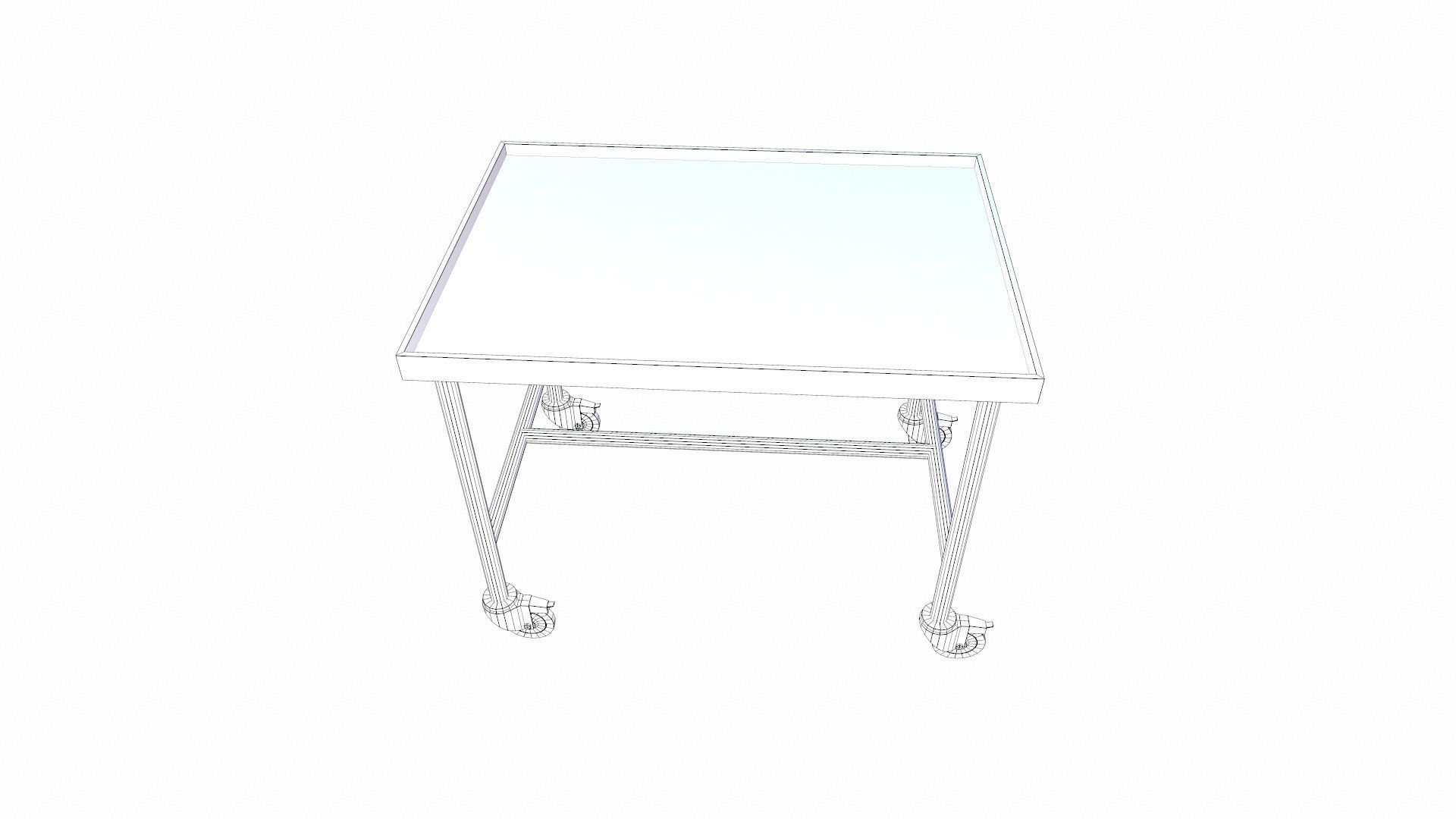 Transport Trolley Low-poly 3D model_10