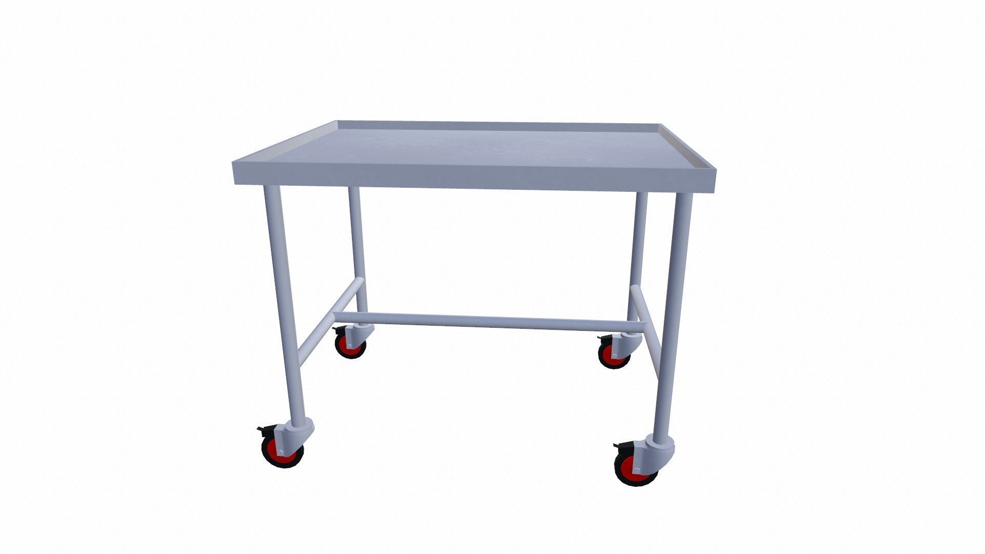 Transport Trolley Low-poly 3D model_5