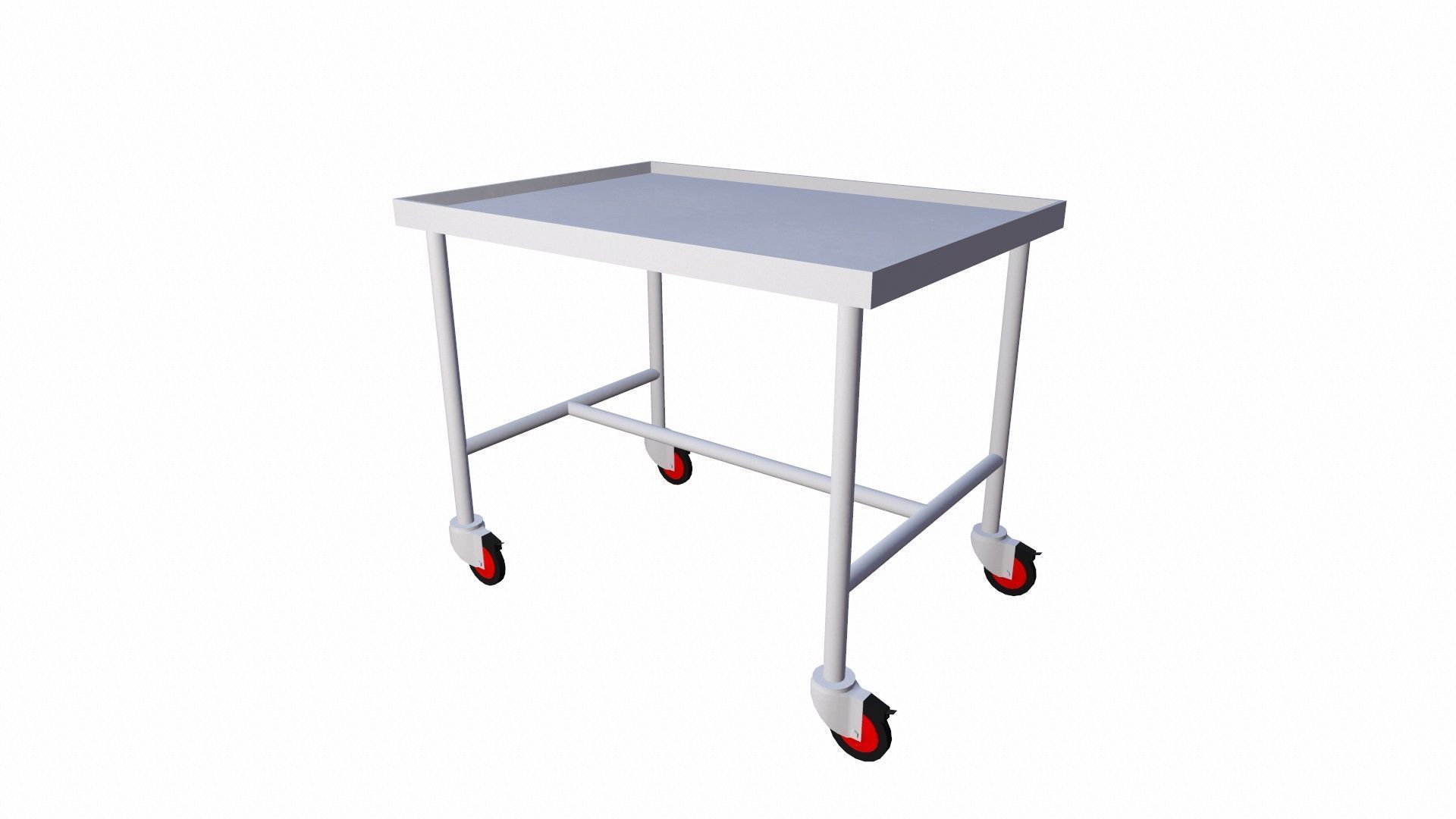 Transport Trolley Low-poly 3D model_7