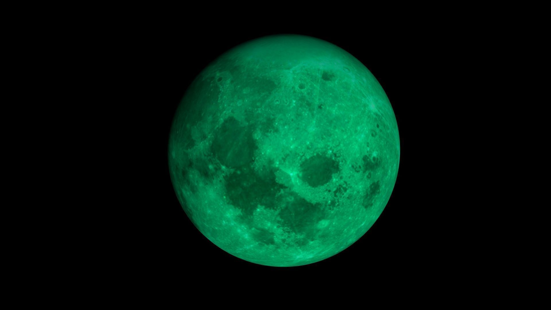 Turquoise Moon 3D model_2