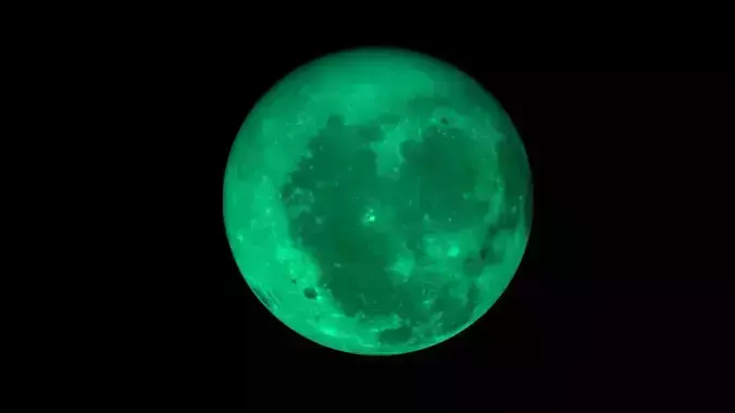 Turquoise Moon 3D model