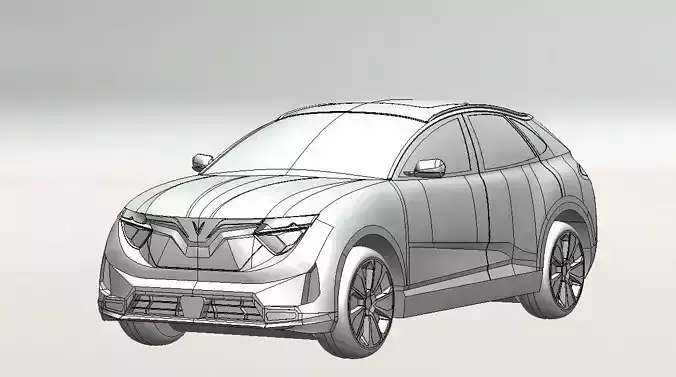 Vinfast VF8 3D print model