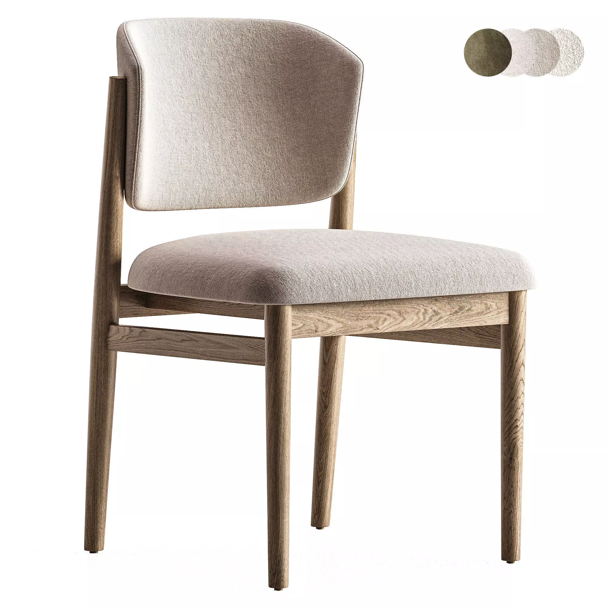 Julie Dining Chair 3D model_0