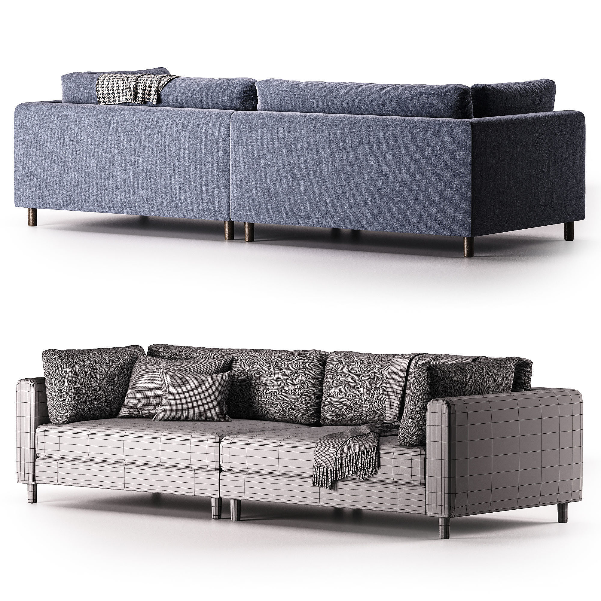 Assel Corduroy Sofa By wayfair 3D model_5