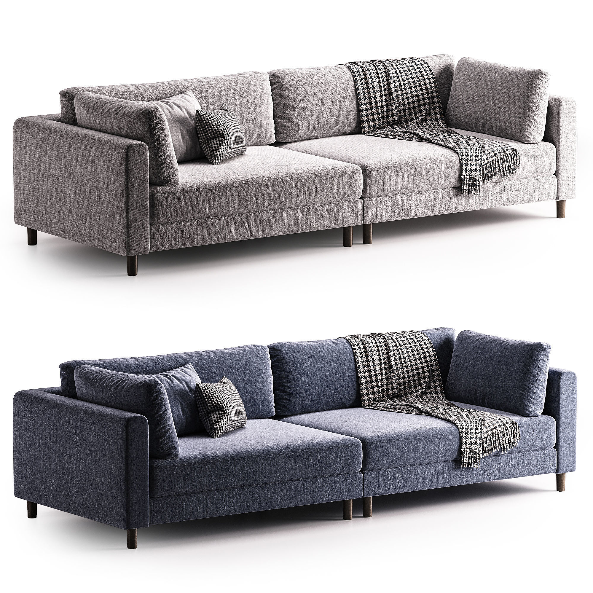 Assel Corduroy Sofa By wayfair 3D model_3