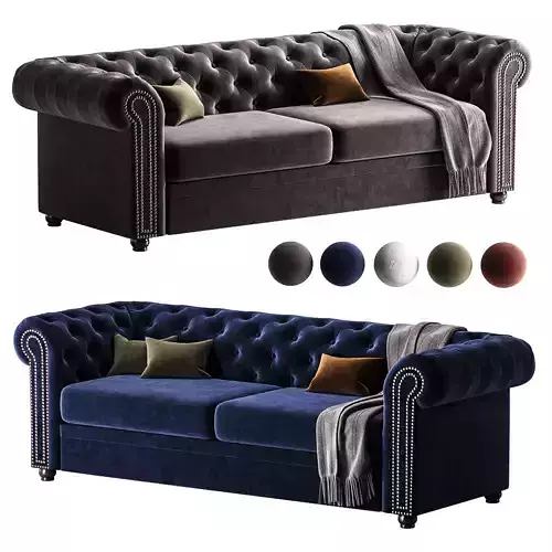 Odum Velvet Sofa