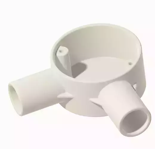 Electrical Two Way Junction Box 3D print model