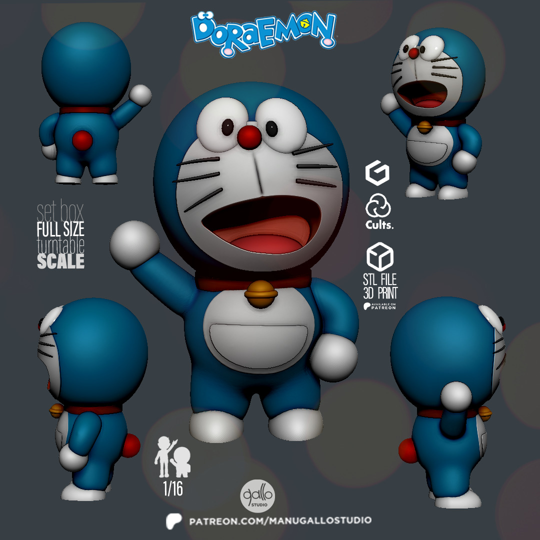 DORAEMON AND NOBITA 3D print model_1