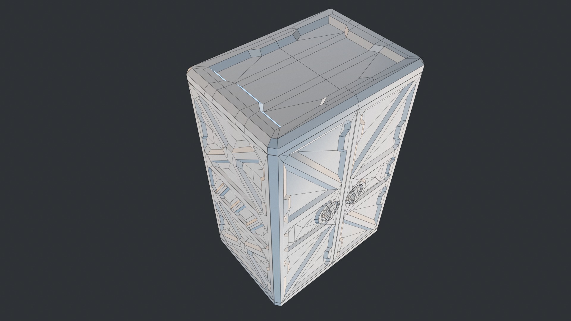 Sci-fi Wardrobe Low-poly 3D model_9