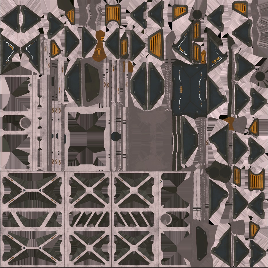 Sci-fi Wardrobe Low-poly 3D model_10