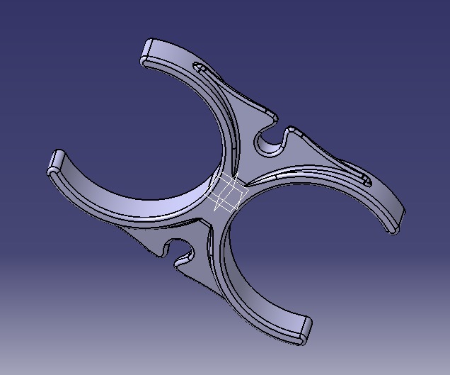 Water Filter Clip 50mm 3D print model_11