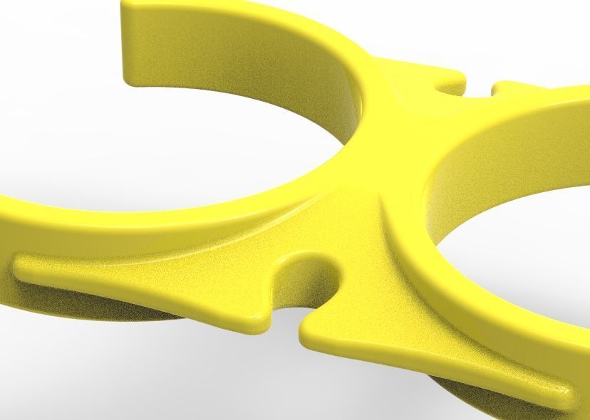 Water Filter Clip 50mm 3D print model_5