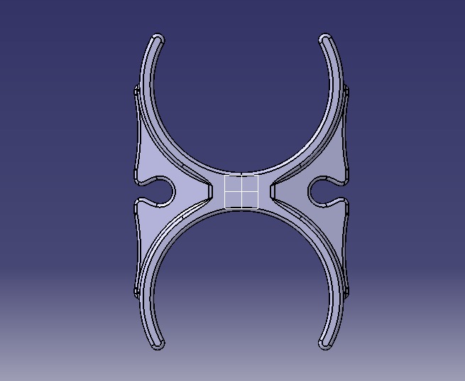 Water Filter Clip 50mm 3D print model_7