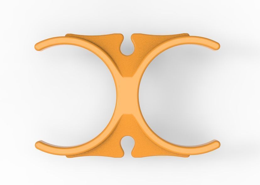 Water Filter Clip 50mm 3D print model_3