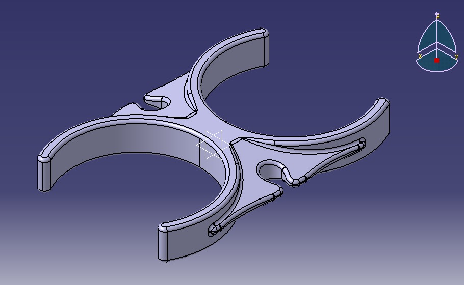 Water Filter Clip 50mm 3D print model_4