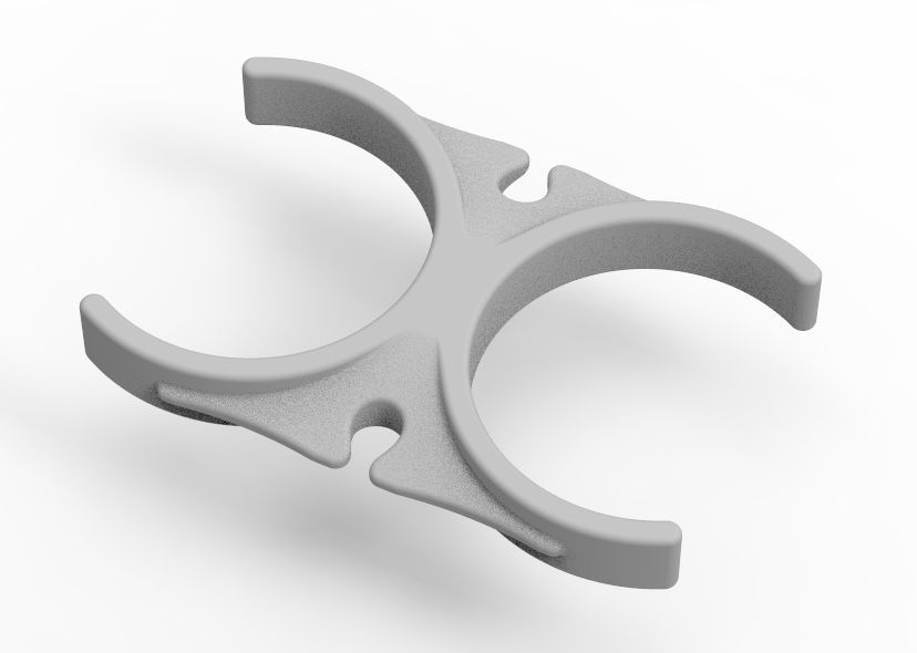 Water Filter Clip 50mm 3D print model_25