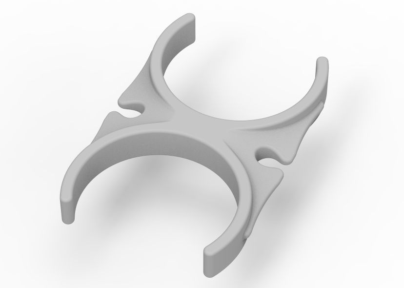 Water Filter Clip 50mm 3D print model_27