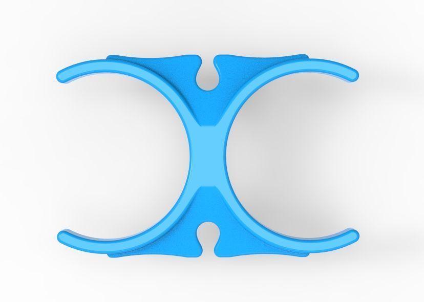 Water Filter Clip 50mm 3D print model_34