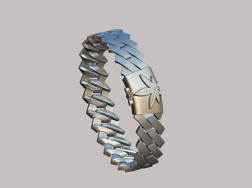 LOCK BOX AND CUBAN LINK CHAIN FOR BRACELET OR NECKLACE 3D print model_13