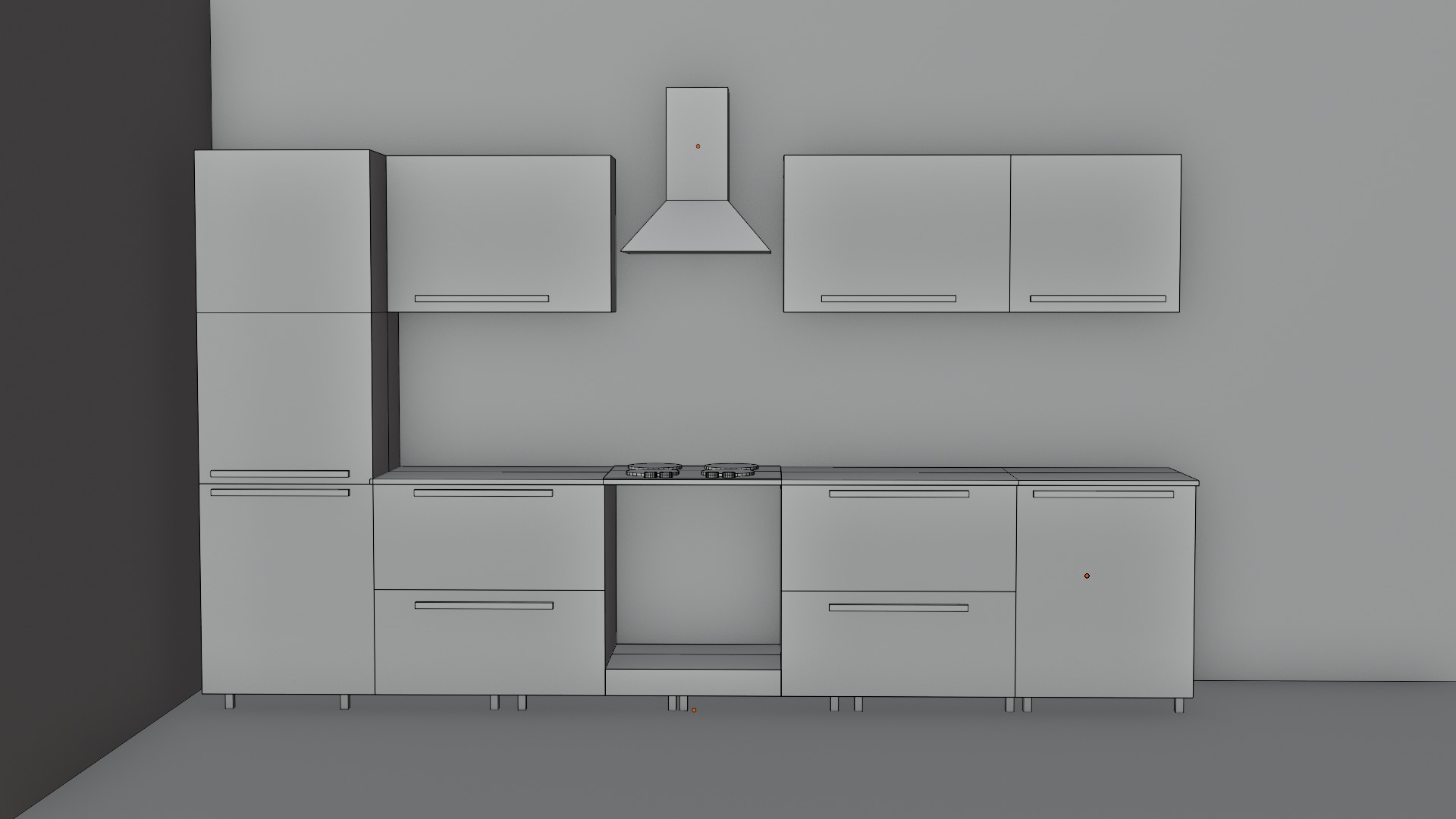 kitchen  3D model_4