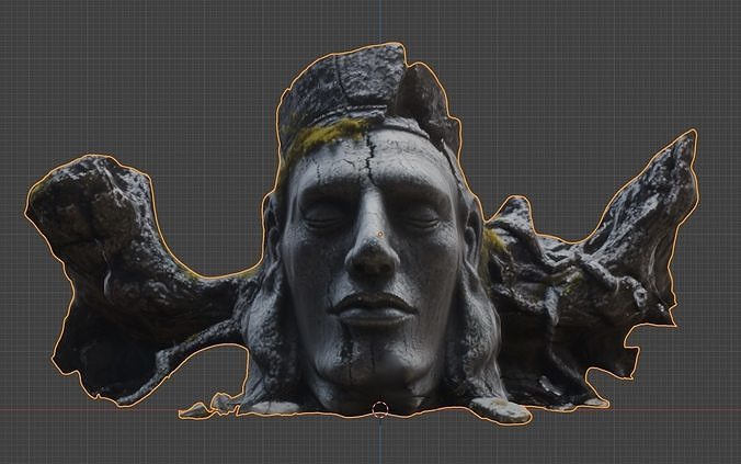 Statue head broken Free 3D model