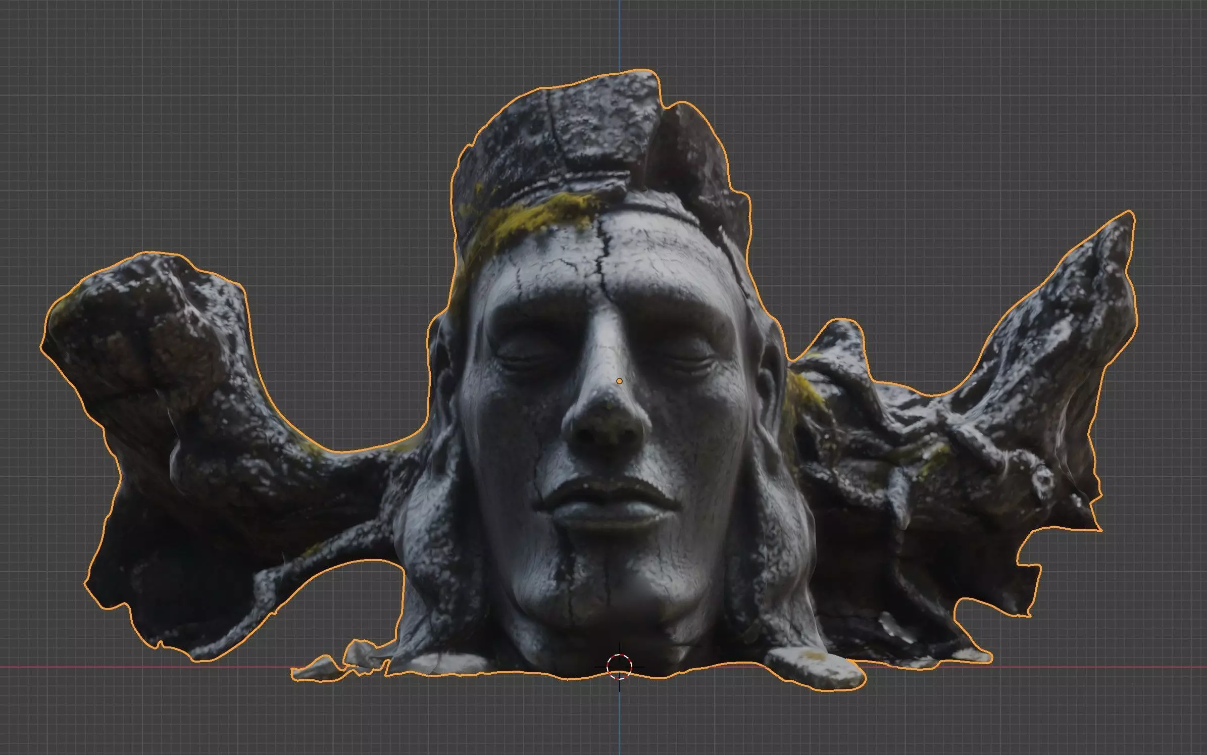 Statue head broken Free 3D model